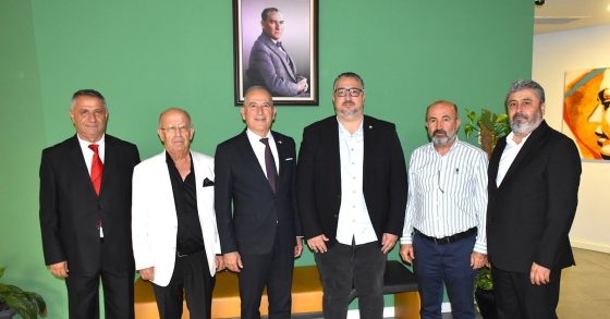 Anamur Belediye Başkanı Durmuş Deniz ve Heyeti, Girne Belediye Başkanı Murat Şenkul’a nezaket ziyaretinde bulundu.