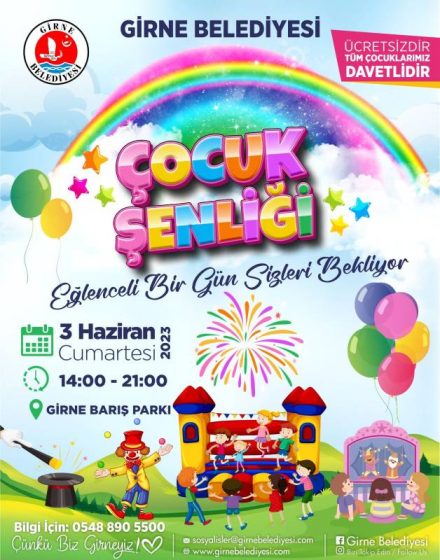 Çocuk Şenliği 3 Haziran’da