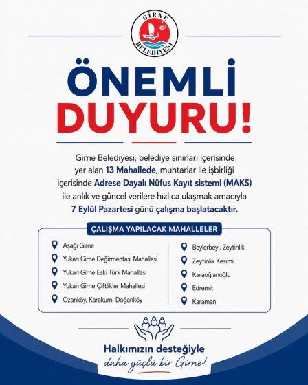 ÖNEMLİ DUYURU!
