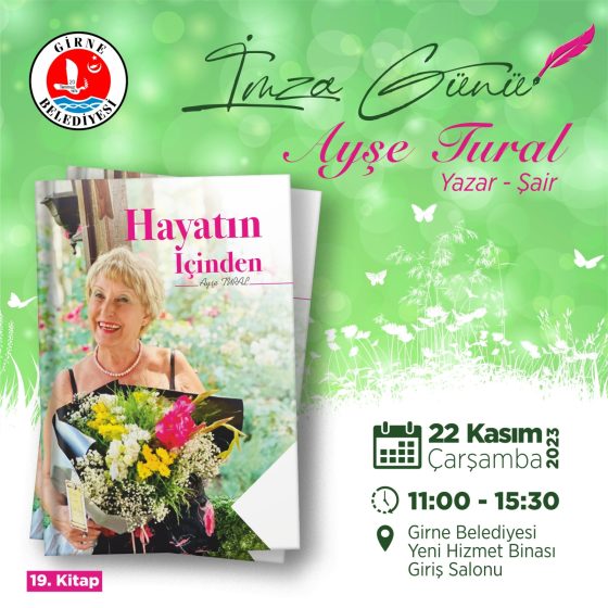 Ayşe Tural okurları ile buluşacak