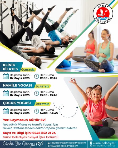 Girne Belediyesi yoga derslerine başlıyor