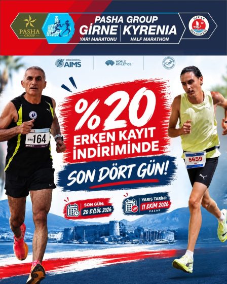 PASHA GROUP GİRNE YARI MARATONU’NDA ERKEN KAYIT FIRSATI!